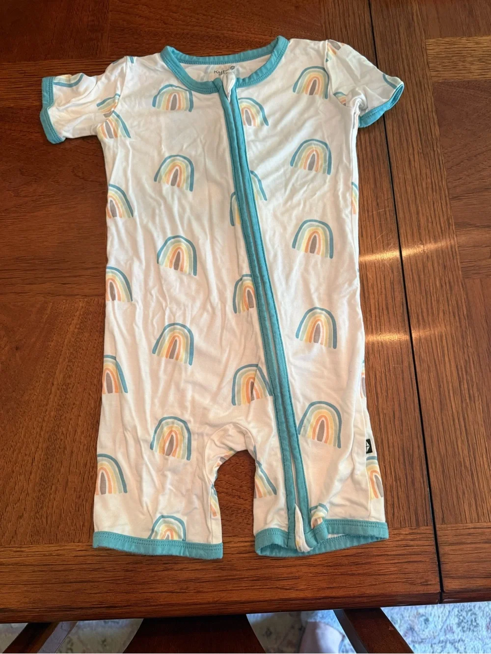 Kyte Baby Makai Rainbow Zipper Shortall